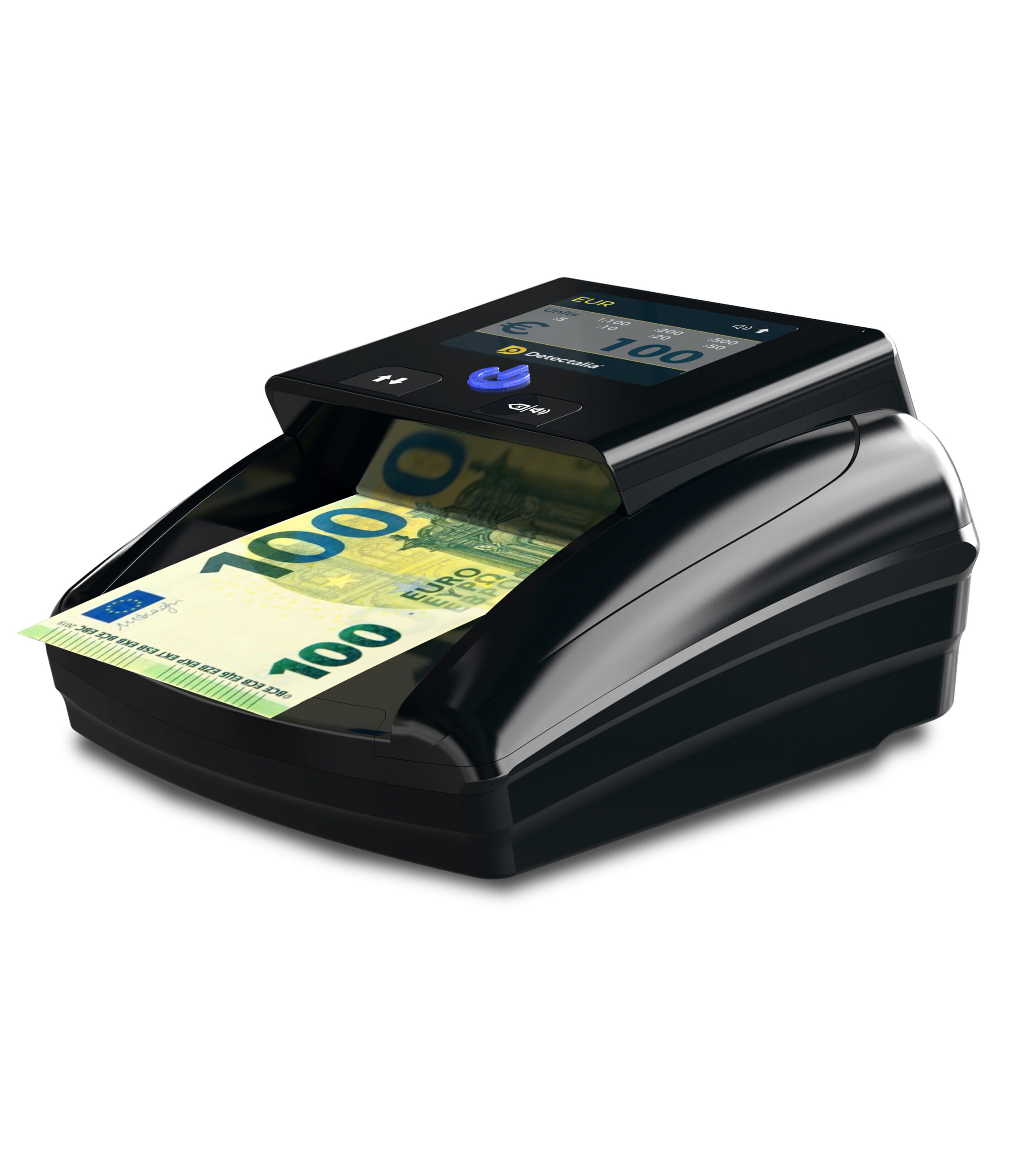 Detectalia D7X - Rilevatore di banconote false con affidabilità al 100% e  rimborso in caso di mancata lettura di una banconota falsa - per EUR, GBP