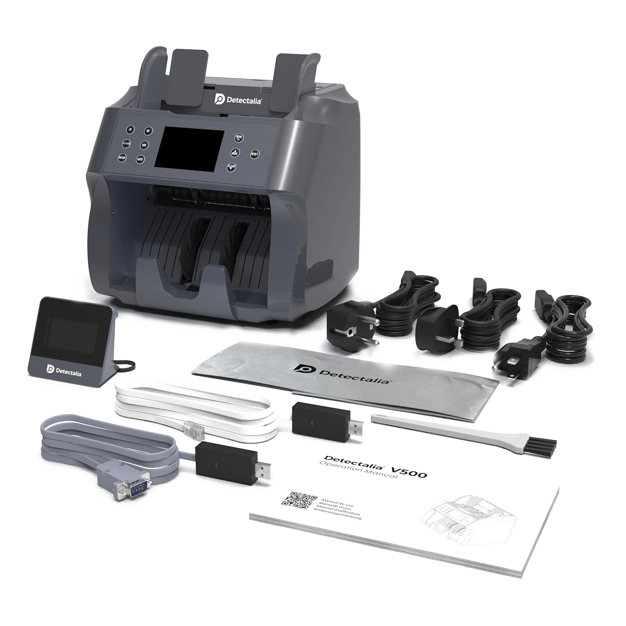 Contabanconote e valorizzatrice Detectalia V500 - Contenuto scatola