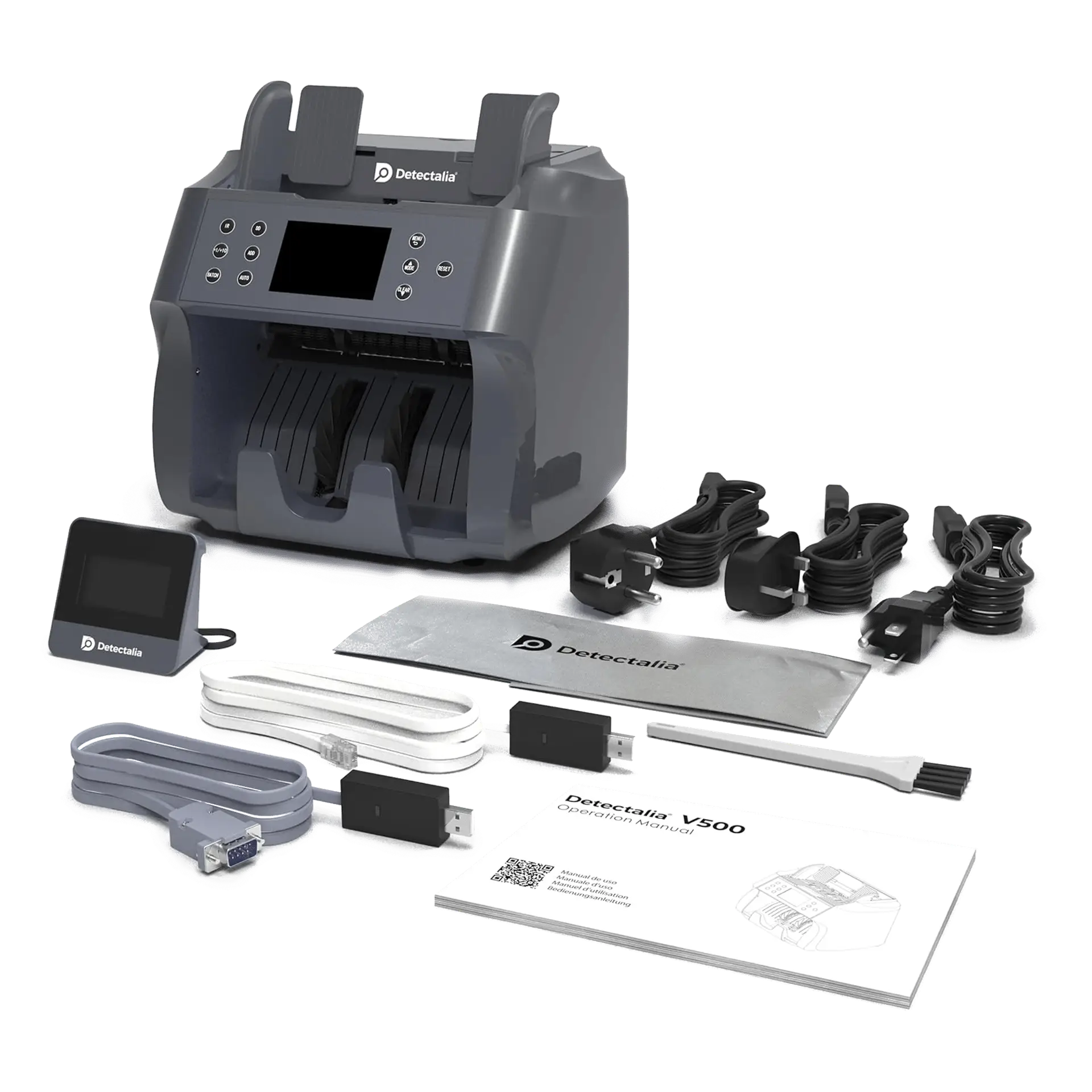Contabanconote e valorizzatrice Detectalia V500 - Contenuto scatola