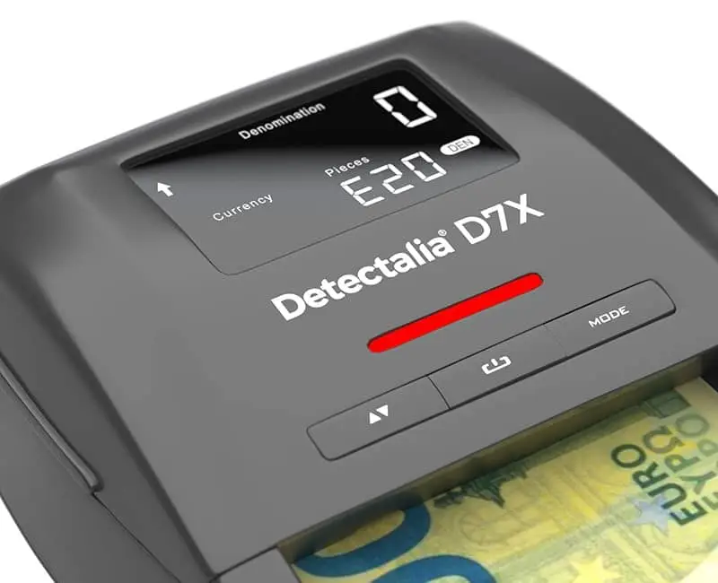 Rilevatore di banconote D7X - Segnalazione falso