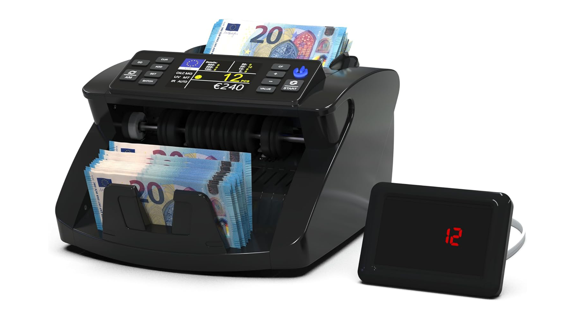 Contabanconote Detectalia Italia V10 - Schermo esterno