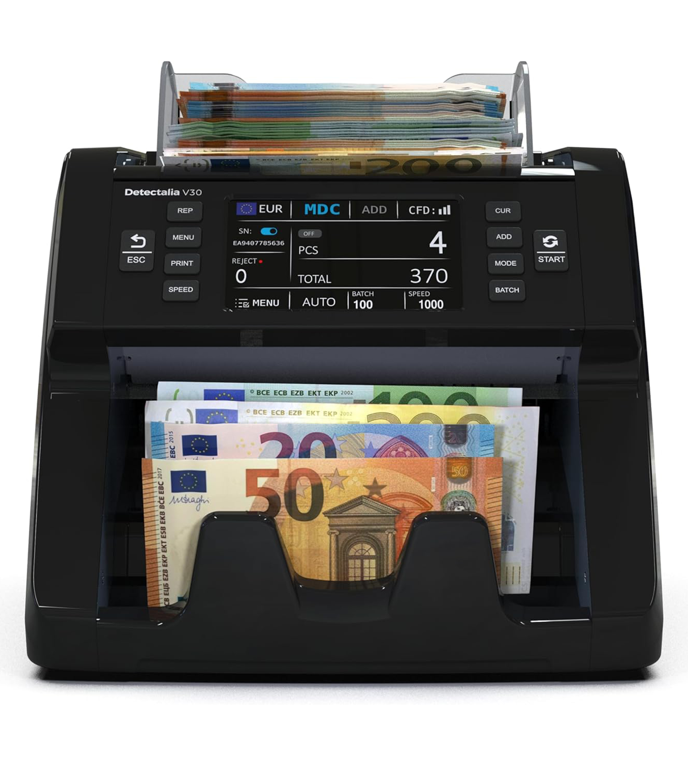 Contabanconote e valurizzatrice V30 Detectalia Italia