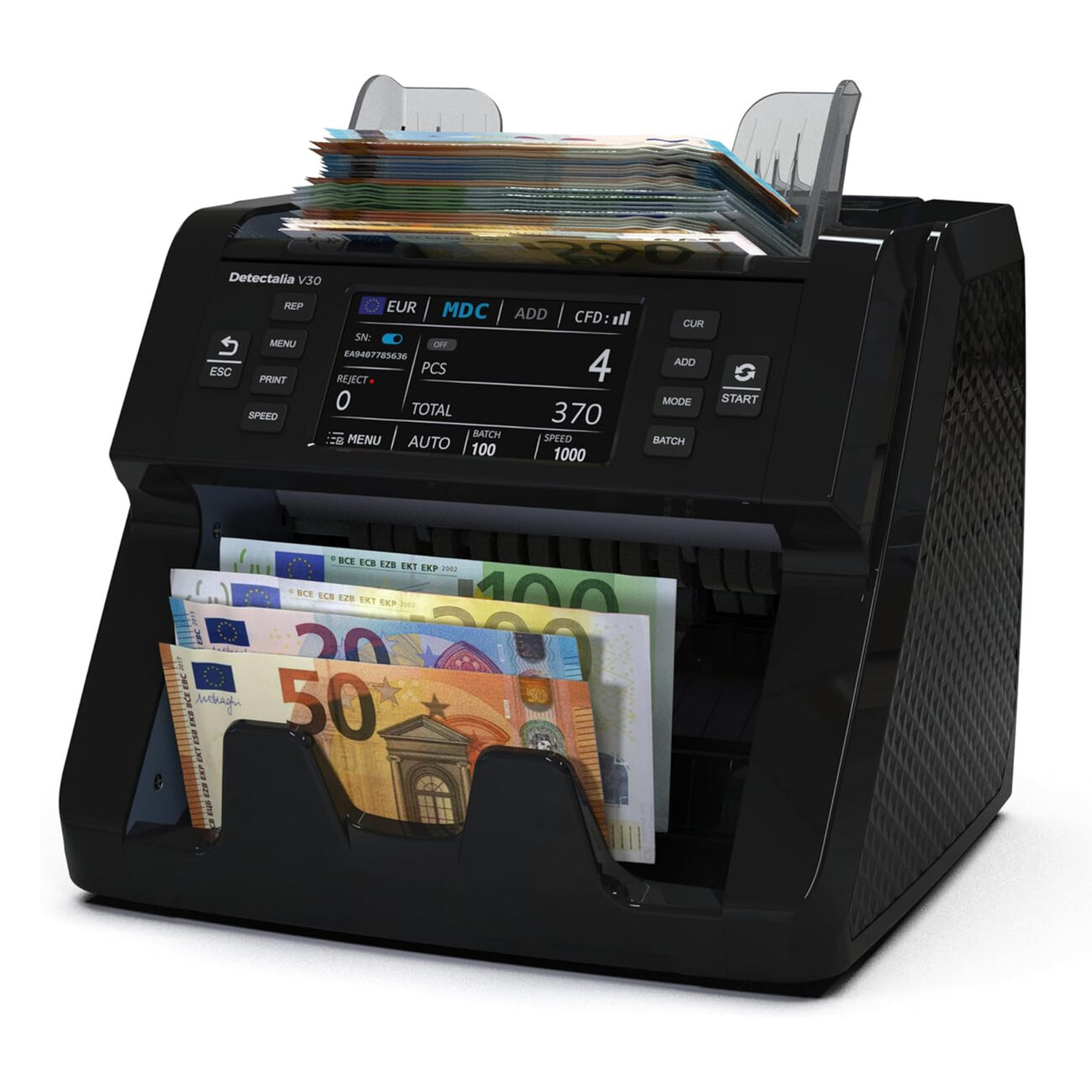 Contabanconote e valorizzatrice V30 Detectalia Italia